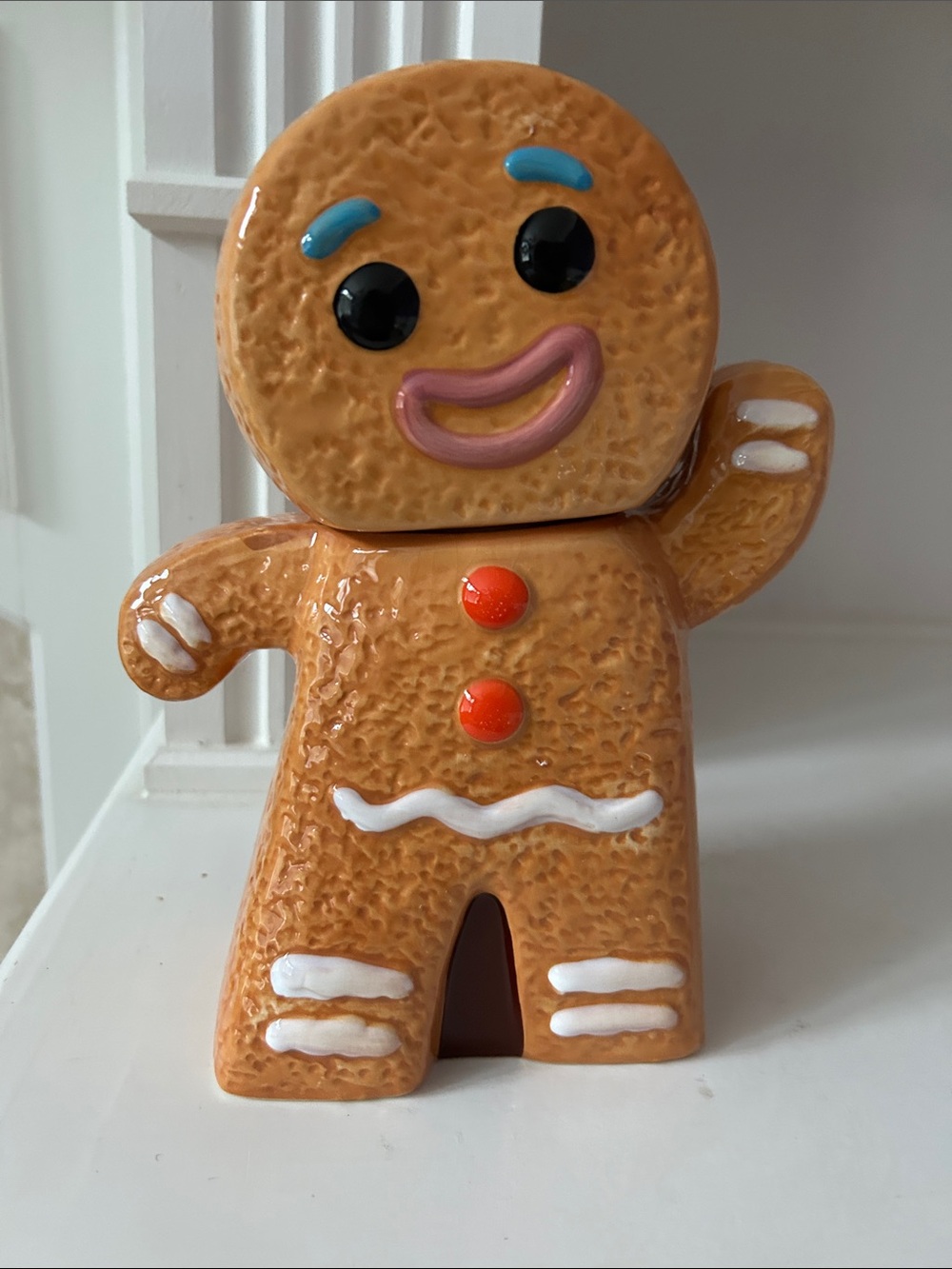 Holiday Gingerbread Man Cookie Jar